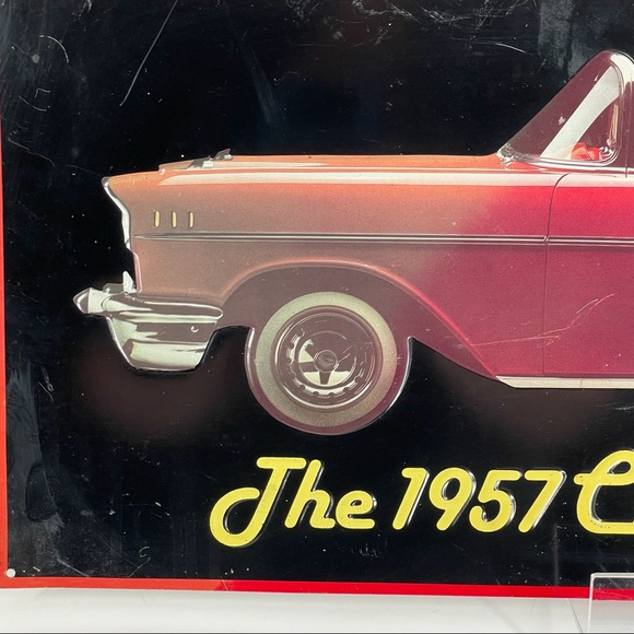 Vintage The 1957 Chevrolet Bel Air Convertible Metal Sign - Picture 2 of 4